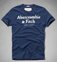 heren abercrombie fitch korte tees new york diepblauw wit Kleren Merken b7f80530